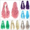 Cosplay - Peluca ondulada 80cm varios colores
