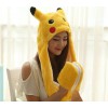 Pikachu gorro 3 en 1 (Gorro, guantes y bufanda)
