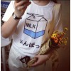 Camiseta Milk - Letras japones
