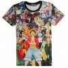 Camiseta anime - Naruto, One Piece, Pikachu