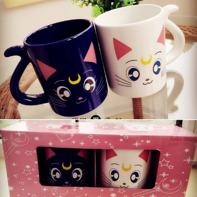 Sailor Moon 20th Anniversary - Taza Luna & Artemis