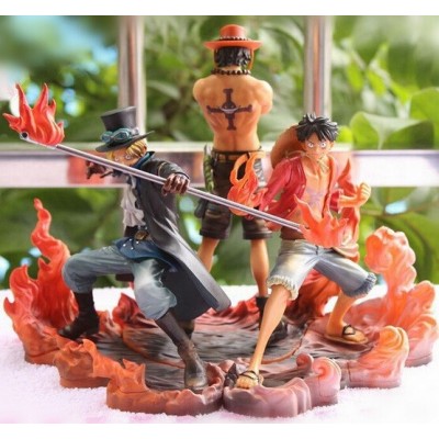 One Piece - Figuras de Luffy, Ace y Sabo