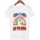 Camiseta Unicornio Go To Hell