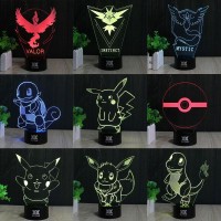 Lampara Led 3D Pokemon