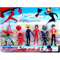 Miraculous Ladybug - Set de 6 figuras