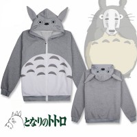 Totoro - Chaqueta con capucha y cremallera