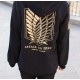 Ataque a los titanes - Sudadera Logo Dorado