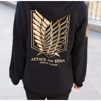 Ataque a los titanes - Sudadera Logo Dorado