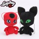 Miraculous Ladybug - Peluche de Plagg y Tikki