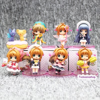 Sakura Card Captor - Pack de 8 figuras