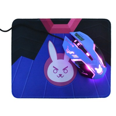 Overwatch D.VA - Raton Optico y Alfombrilla
